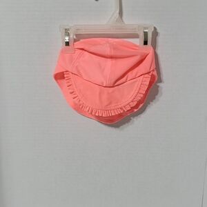 Cat & Jack Baby Girls Coral Ruffle Swim Sun Hat Size 6–12M